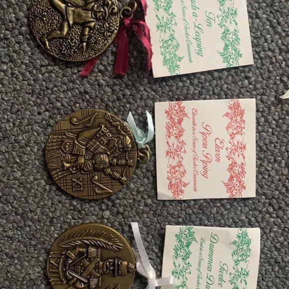12 Days of Christmas MATTHEWS Int’l Corp Bronze Ornament...
